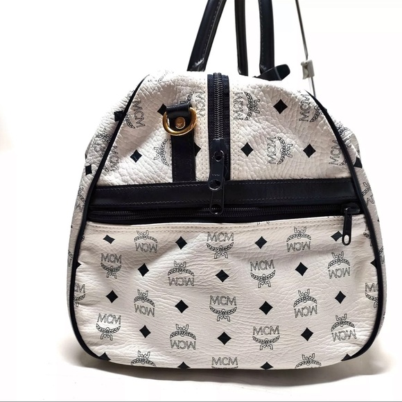 AUTH MCM Travel Bag Large Boston Bag - Picture 2 of 8